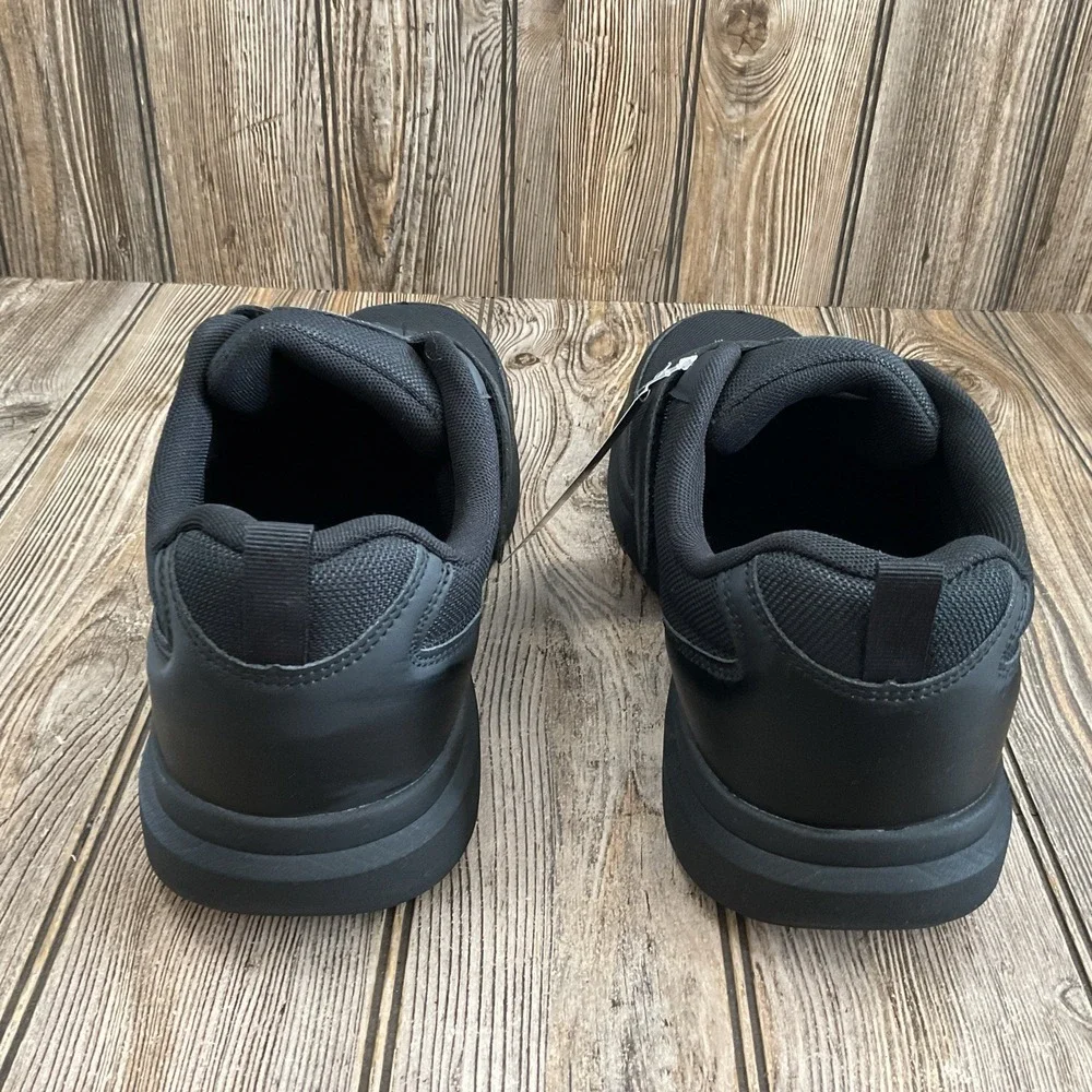 Fitville Marca Men's Size 12 2E Diabetic Shoes Black Comfort Hook Loop Closure